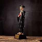 Personalised Male Resin Black & Gold Graduation Figurine Gift figurine uk giftstore online