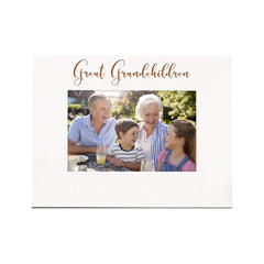 Great Grandchildren White Wooden Engraved Photo Frame Gift Family Photo frame ukgiftstoreonline