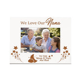 We Love Our Nana White Wooden Photo Frame Gift Photo Frame ukgiftstoreonline