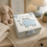 Personalised Baby Boy wooden Engraved Memories Keepsake Box Vintage Style Keepsake Memory Box ukgiftstoreonline