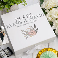 ukgiftstoreonline Personalised Mr & Mrs Wedding Keepsake Memory Box