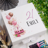 Personalised 21st Birthday Gifts For Her Keepsake Memory Box
