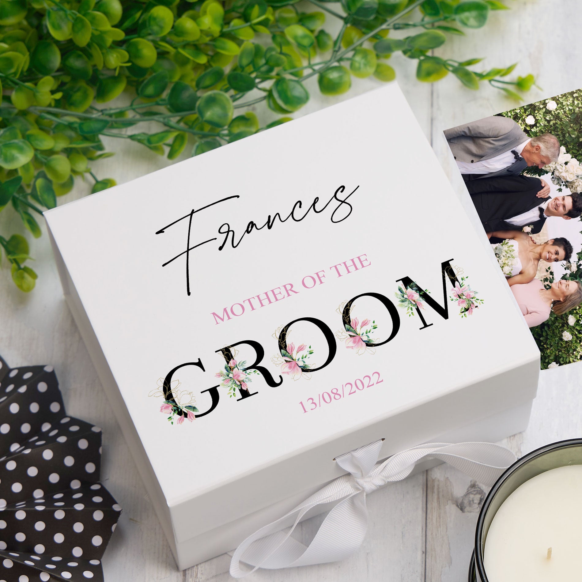 ukgiftstoreonline Personalised Mother of The Groom Wedding Keepsake Memory Box Gift Keepsake Memory Box ukgiftstoreonline