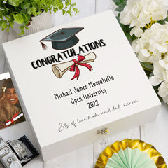 Personalised Congratulations On Your Graduation Gift Keepsake Memory Box