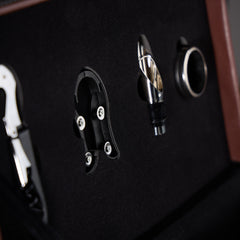 Personalised Father Of The Bride Luxury Leather Wine Bottle Box Holder Gift