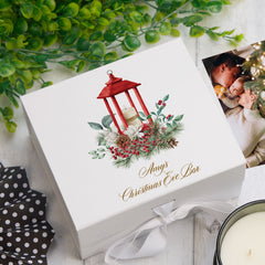 Personalised Christmas Eve Box With a Traditional Candle Design