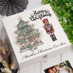 ukgiftstoreonline Personalised Boys Christmas Eve Box For Kids Keepsake Memory Box ukgiftstoreonline Wood Box Large