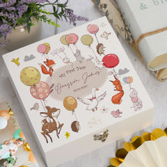 ukgiftstoreonline Personalised My First Year Birthday Keepsake Memory Box Keepsake Memory Box ukgiftstoreonline