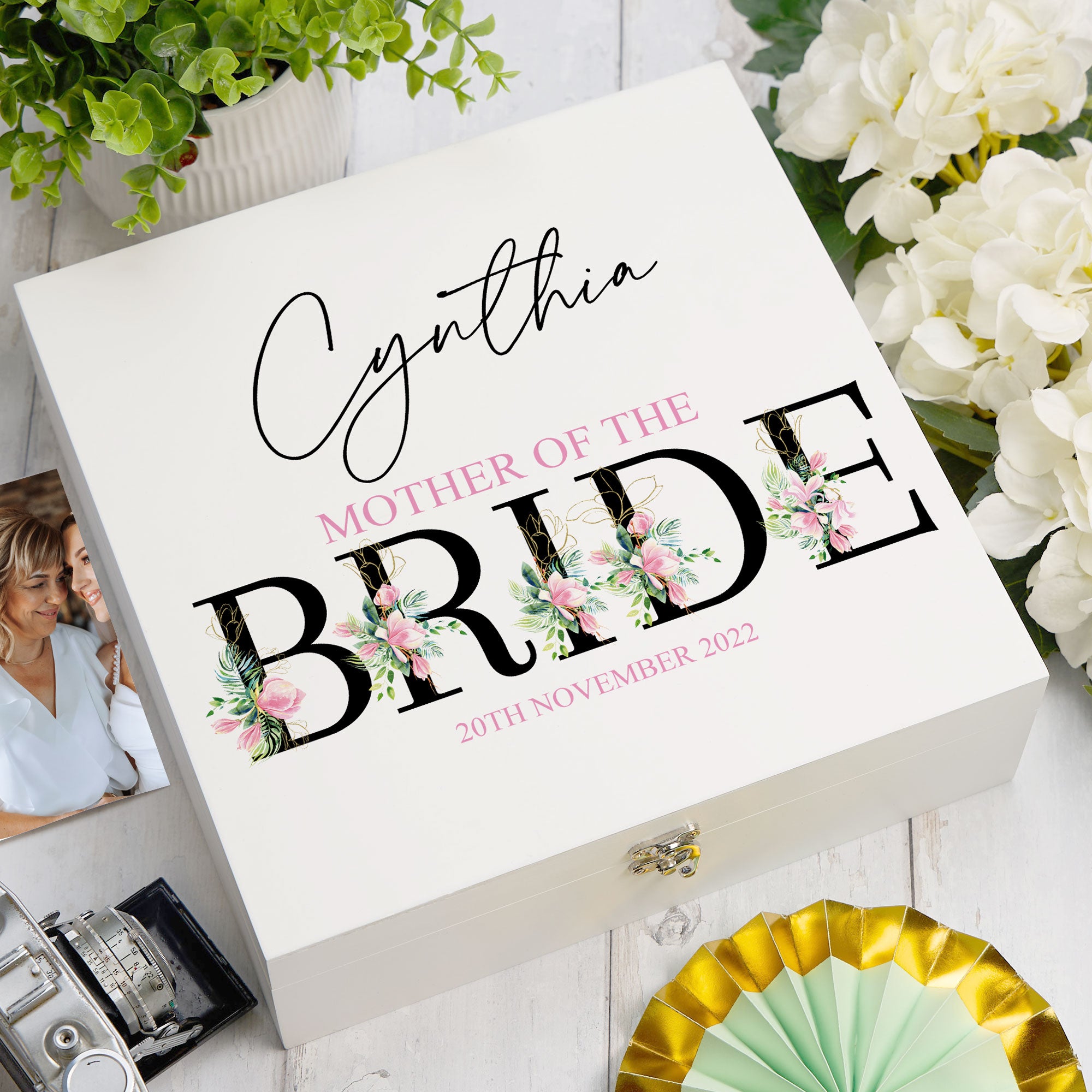 Personalised Mother Of Bride Wedding Keepsake Memory Box Gift Keepsake Memory Box ukgiftstoreonline Wood Box Large