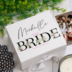 ukgiftstoreonline Personalised Bride Wedding Keepsake Memory Box Gift