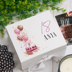 Personalised 18th Birthday Gifts For Her Keepsake Memory Box