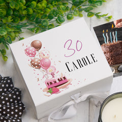 Personalised 30th Birthday Gifts For Her Keepsake Memory Box