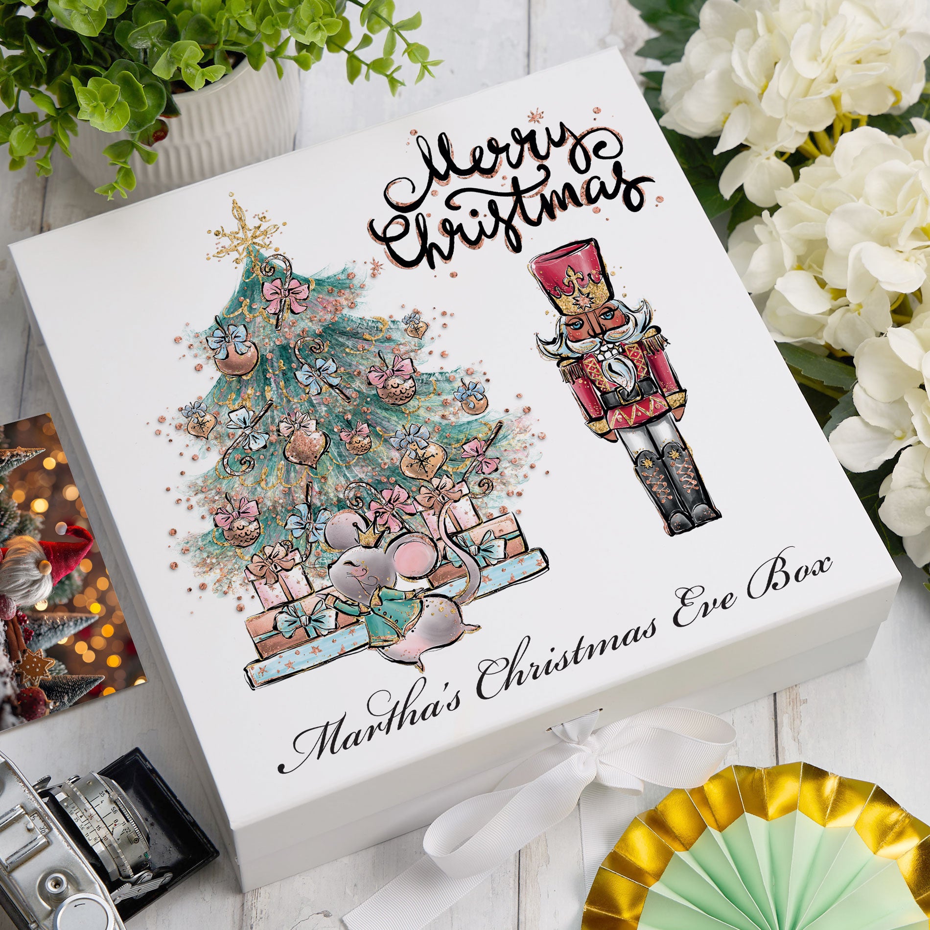 ukgiftstoreonline Personalised Boys Christmas Eve Box For Kids Keepsake Memory Box ukgiftstoreonline