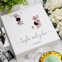 ukgiftstoreonline Personalised Initials Wedding Keepsake Memory Box