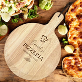 Large Personalised Custom Pizza Board Serving Tray Handle Paddle Pizzeria ukgiftstoreonline