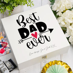 ukgiftstoreonline Personalised Best Dad Ever Keepsake Memory Gift Box