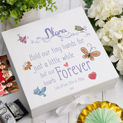 ukgiftstoreonline Personalised Nans Hold Our Hands Keepsake Memory Box