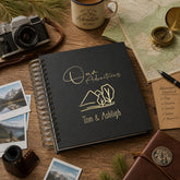Personalised Self Adhesive Photo Album, Our Adventure Scrapbook ukgiftstoreonline Black Small Album