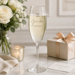 Personalised Grandma Champagne Flute Prosecco Glass Gift Personalised Champagne Glasses ukgiftstoreonline