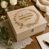 ukgiftstoreonline Personalised Wooden Keepsake Box Wedding Memory Engraved Gifts Any Name Keepsake Memory Box ukgiftstoreonline