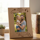 Personalised Fathers Day Love You Wooden Photo Frame Gift Father Photo Frame ukgiftstoreonline