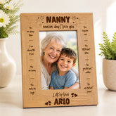 Personalised Nanny Photo Frame Gift The Reasons I Love You Nanny Photo Frame ukgiftstoreonline