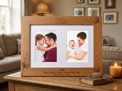 Dad In Loving Memory Photo Frame Double 6x4 Inch Personalised Photo Frame ukgiftstoreonline