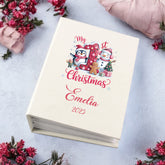 Personalised Baby Girl's First Christmas Photo Album Slip In Sleeves 100 x 6x4 Capacity