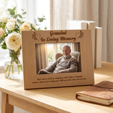 Grandad Memorial Photo Frame | Remembrance Wooden Keepsake Gift grandad photo frame ukgiftstoreonline