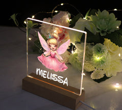 Personalised Fairy Gift Night Light Bedroom Nursery For Kids Personalised Heart Gifts ukgiftstoreonline Dancing Queen Fairy