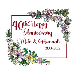 Personalised Any Anniversary Candle Gift 1st, 5th, 10th, 25th, 30th, 40th, 50th, 60th