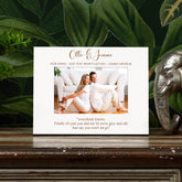 Personalised Our Song White Wooden Photo Frame Gift