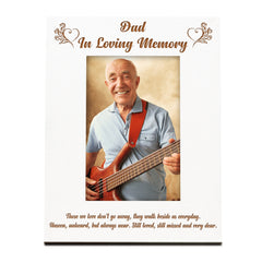 Dad Memorial Photo Frame In Loving Memory