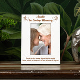 Auntie Memorial Photo Frame In Loving Memory
