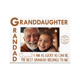 Grandad and Granddaughter White Wooden Photo Frame Gift Family Photo frame ukgiftstoreonline