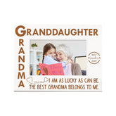 Grandma And Granddaughter White Wooden Photo Frame Gift Family Photo frame ukgiftstoreonline