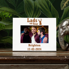 Personalised Bachelor Party Stag Do White Wooden Photo Frame Family Photo frame ukgiftstoreonline