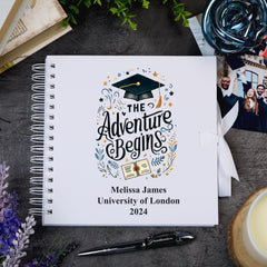 Personalised Graduation Photo Album Scrapbook Adventure Begins