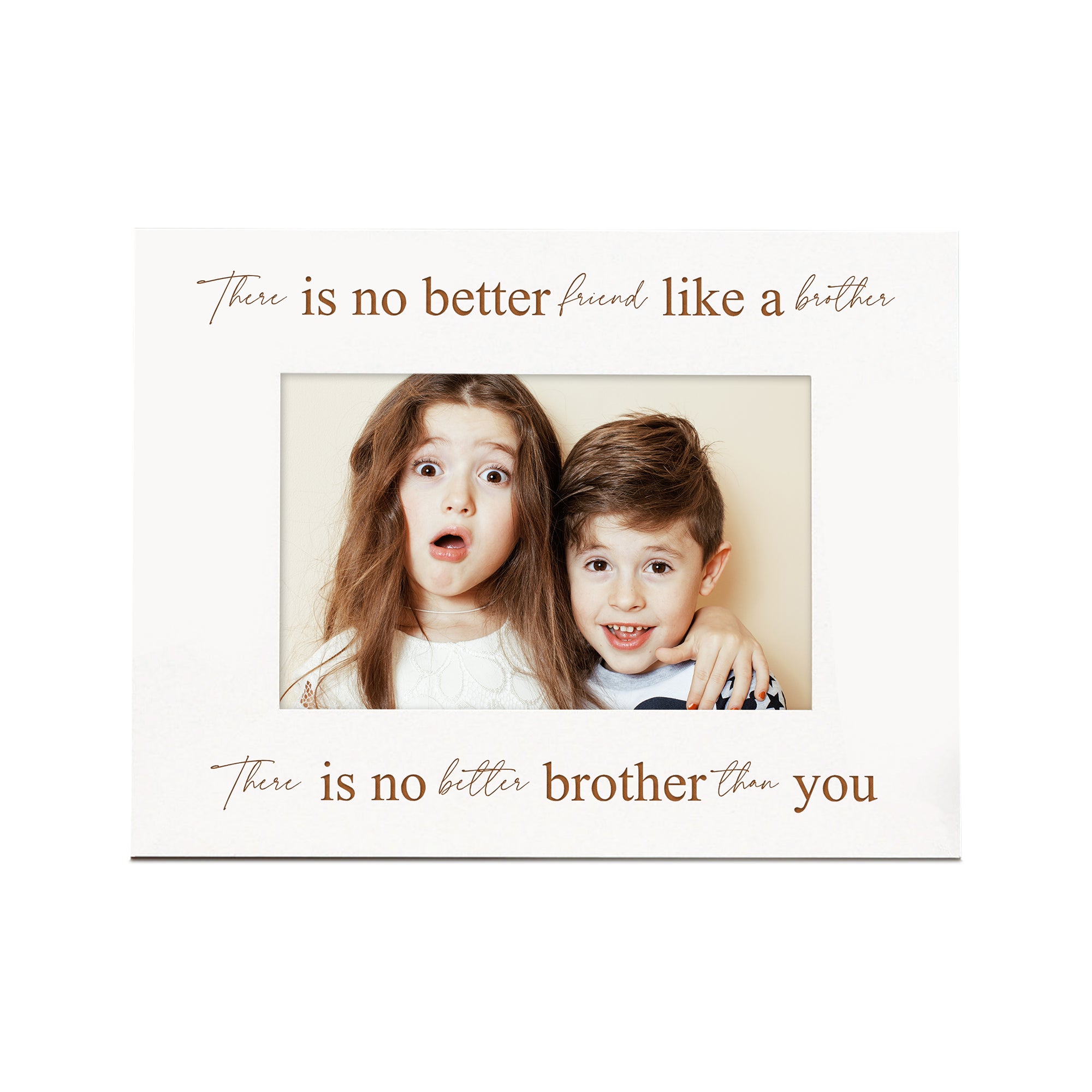 No better friend like a brother White Wooden Photo Frame Gift Family Photo frame ukgiftstoreonline