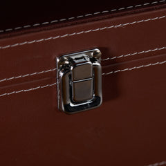 Personalised Father Of The Bride Luxury Leather Wine Bottle Box Holder Gift