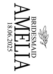 Wedding Favour Gift Bridesmaid Maid Honour Rainbow Colourful Iridescent Champagne Flute Prosecco Glasses