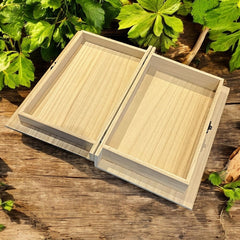 Personalised 60th Anniversary Wooden Keepsake Memory Book Shape Box For Photos etc
