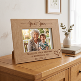 Personalised Great Gran Love Heart Engraved Landscape Photo Frame Gift personalised photo frames ukgiftstoreonline