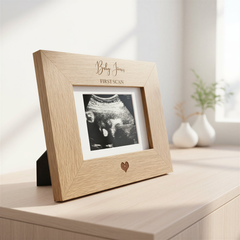 Personalised Baby Scan Frame, First Scan Photo Frame With Stand Photo Frame ukgiftstoreonline