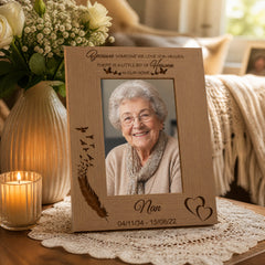 Personalised Because Someone We Love Is In Heaven Remembrance Photo Frame Remembrance Photo Frame ukgiftstoreonline