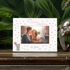 Personalised First Valentines as my girlfriend Photo Picture Frame Gift