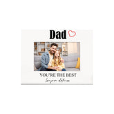 Personalised Dad You're the best White Photo Frame Gift