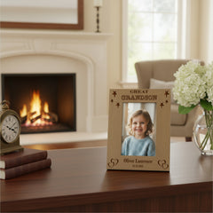 Personalised Great Grandson Portrait Wooden Photo Frame Gift Grandson Photo Frame ukgiftstoreonline