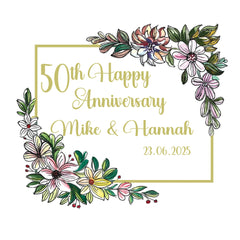 Personalised Any Anniversary Candle Gift 1st, 5th, 10th, 25th, 30th, 40th, 50th, 60th