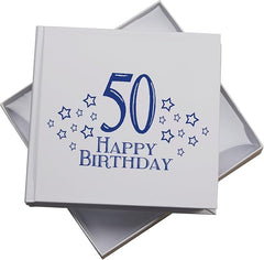 50th Birthday White Photo Album Gift For Him 50 x 6" x 4" Photos Pack of 5 Wholesale Trade Birthday Photo Album ukgiftstoreonline
